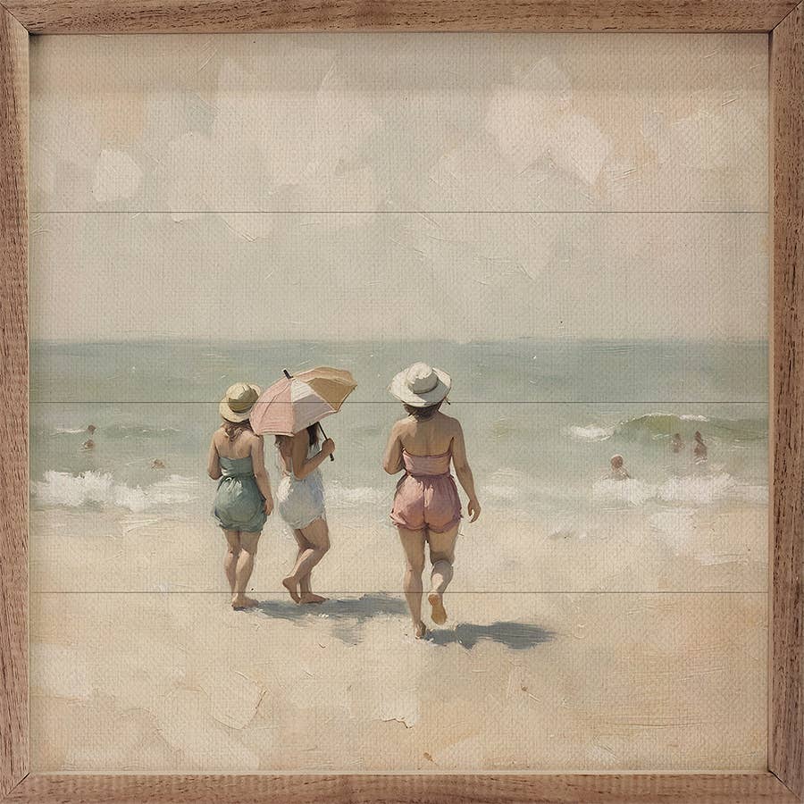 Beach Crowd Artwork