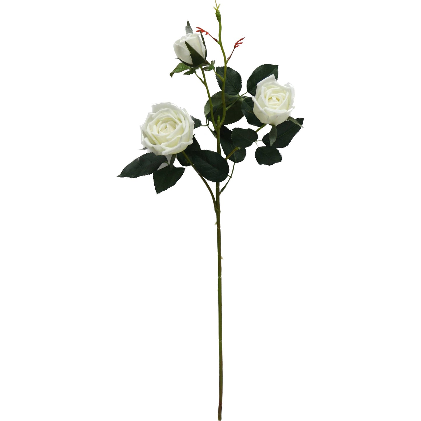 Real Touch Rose-3 flowers: Soft Ivory