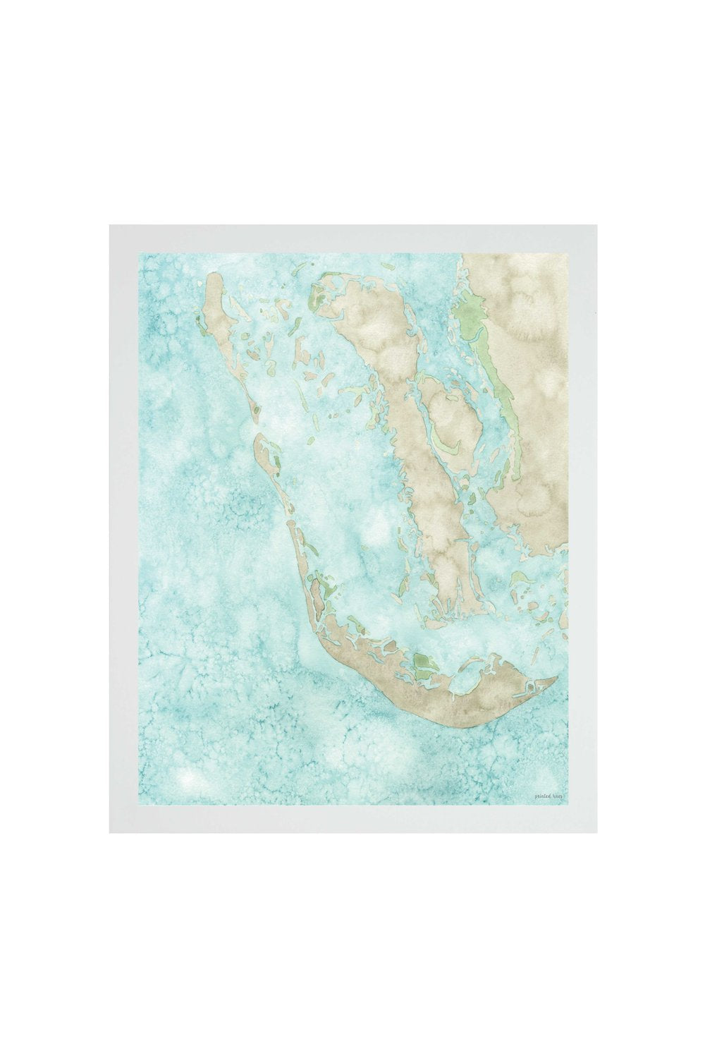 Coastal Map Print