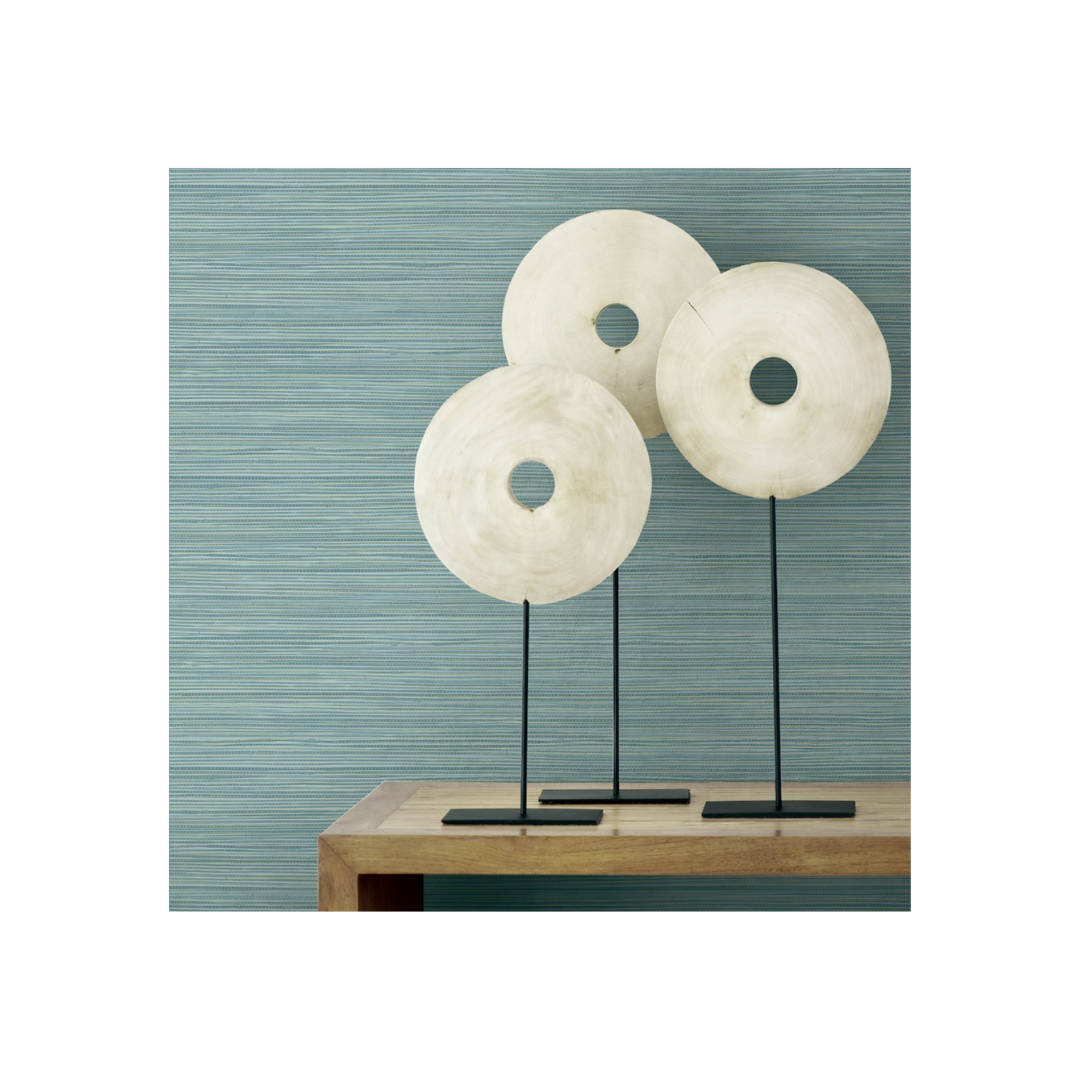 Faux Grasscloth Wallpaper (Sea Foam)