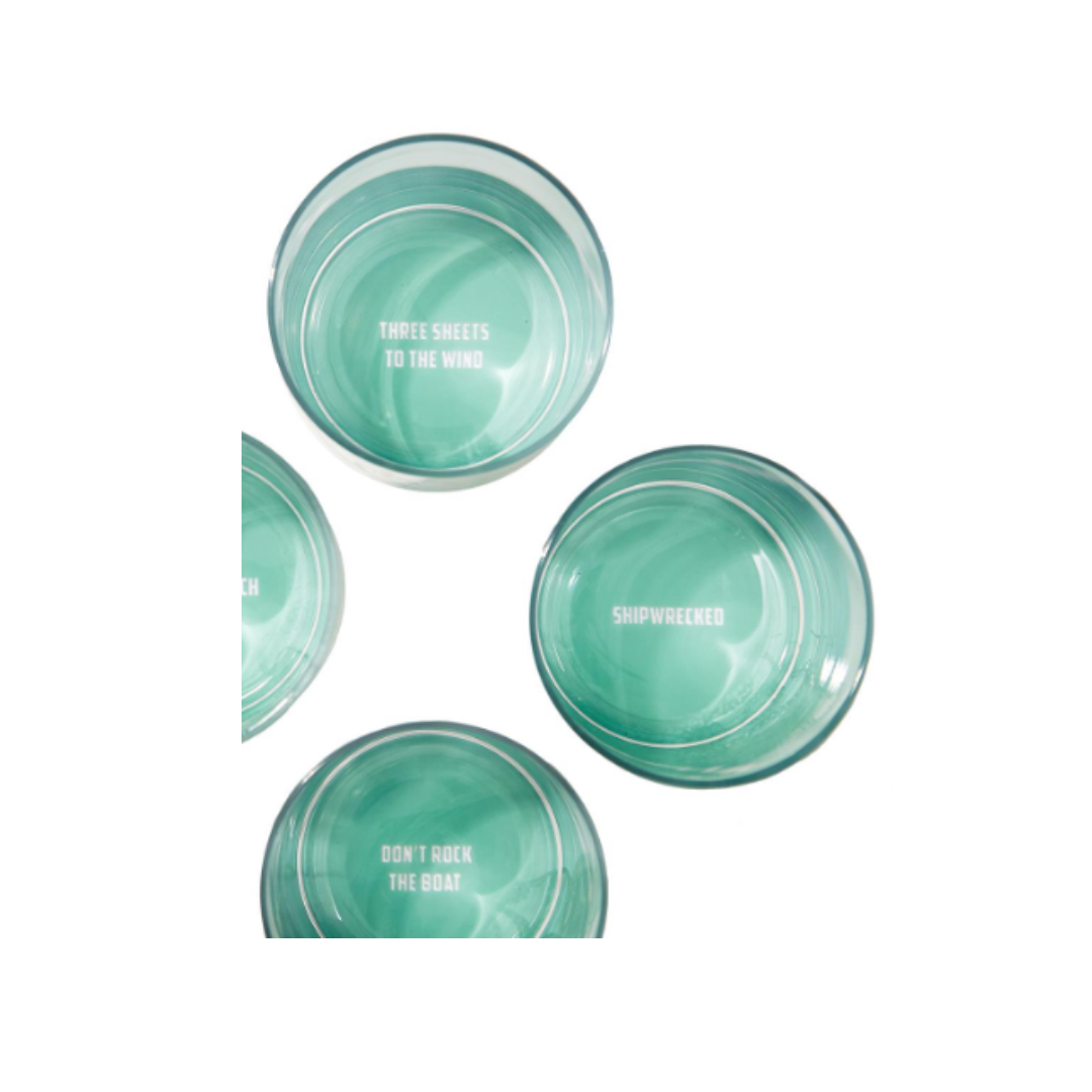 Octopus Double Old-Fashioned Glasses set of 4