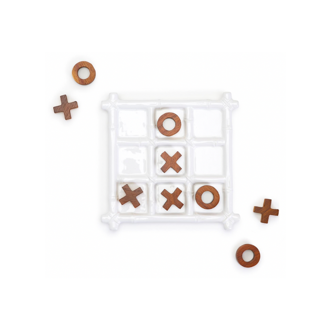 Faux Bamboo Tic Tac Toe