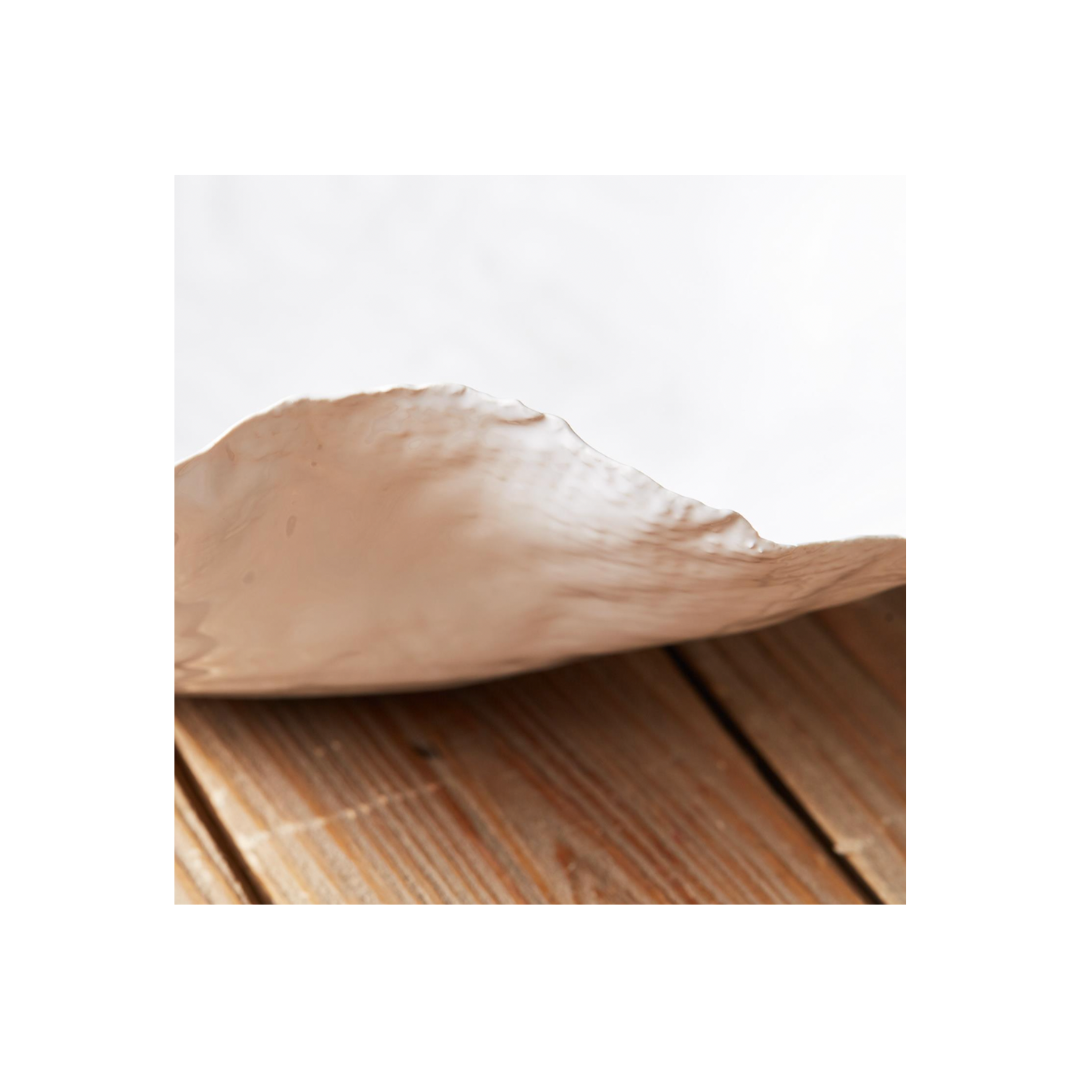 White Ceramic Freeform Bowls