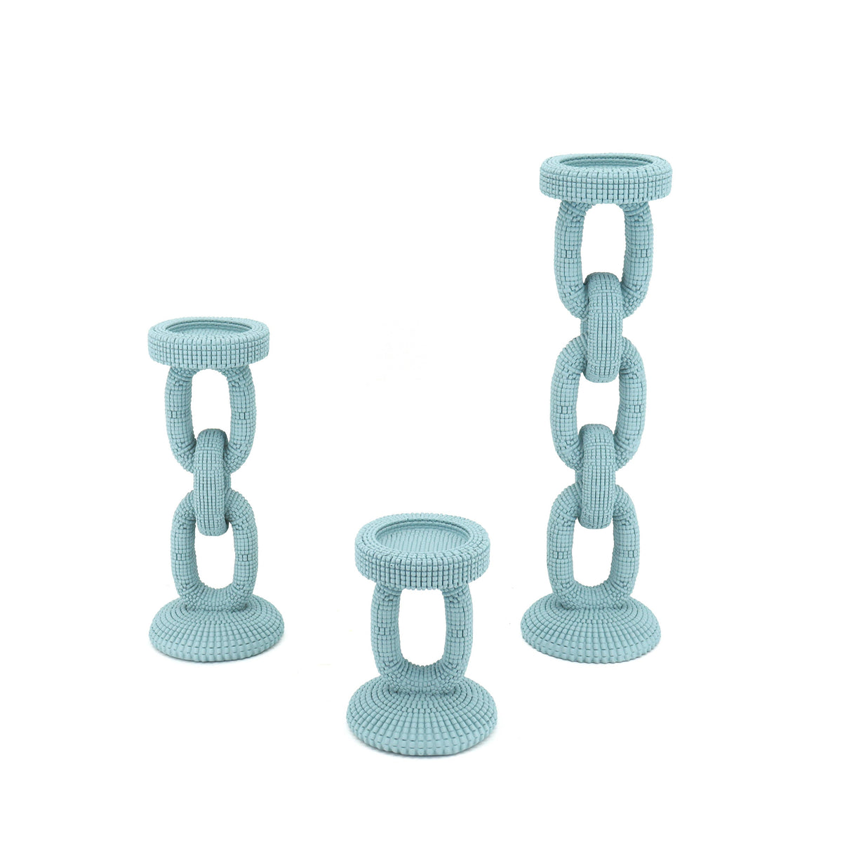 Large Bead Candle Holder