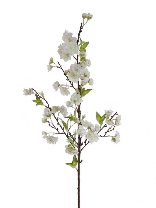 White Cherry Blossom Spray