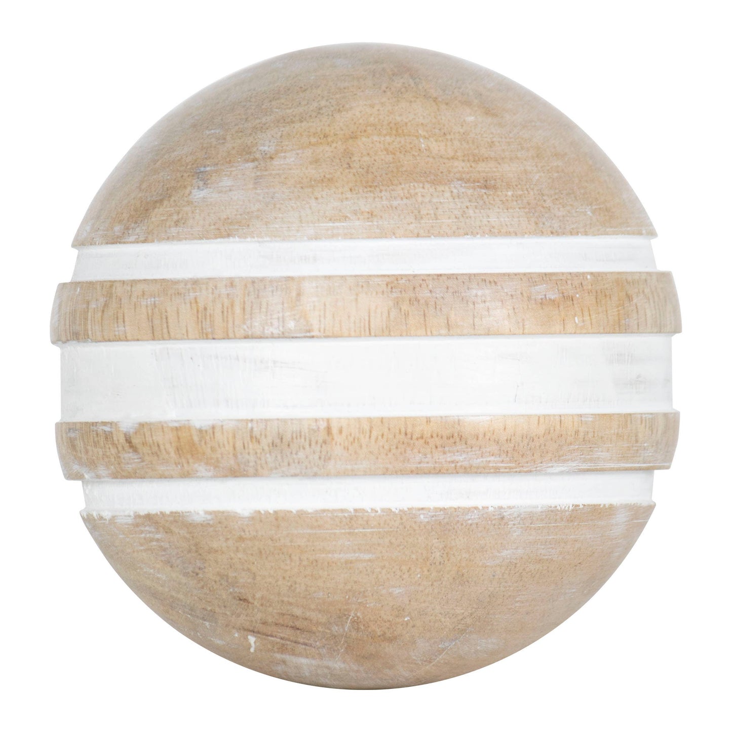 Wood & White Deco Ball