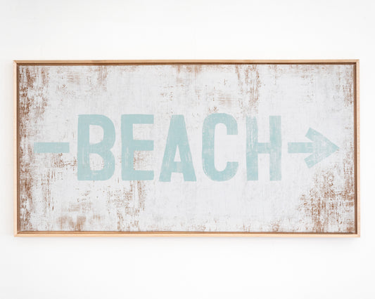 To The Beach Sign