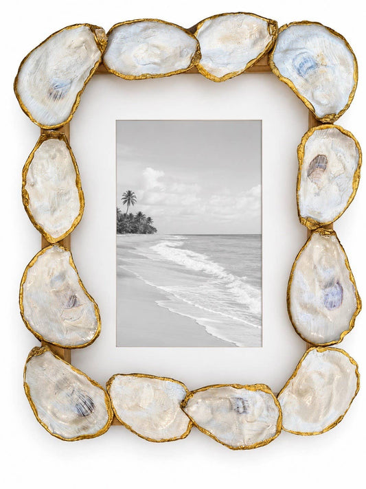 Handmade Pearl Oyster Frame 4x6
