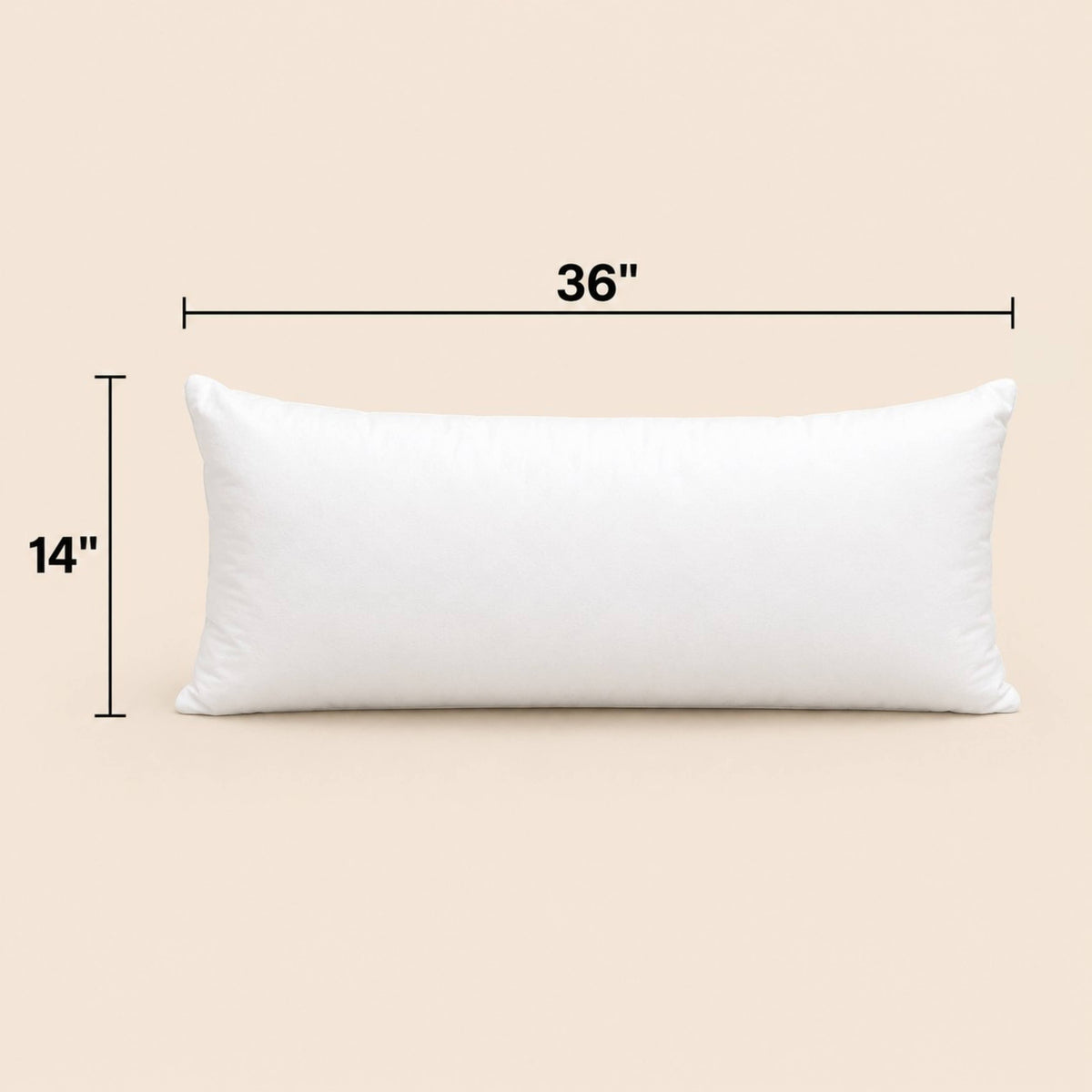 NEW!  Down Alternative Choppable Pillow Inserts: 14x24 - 24oz Case Pack 6