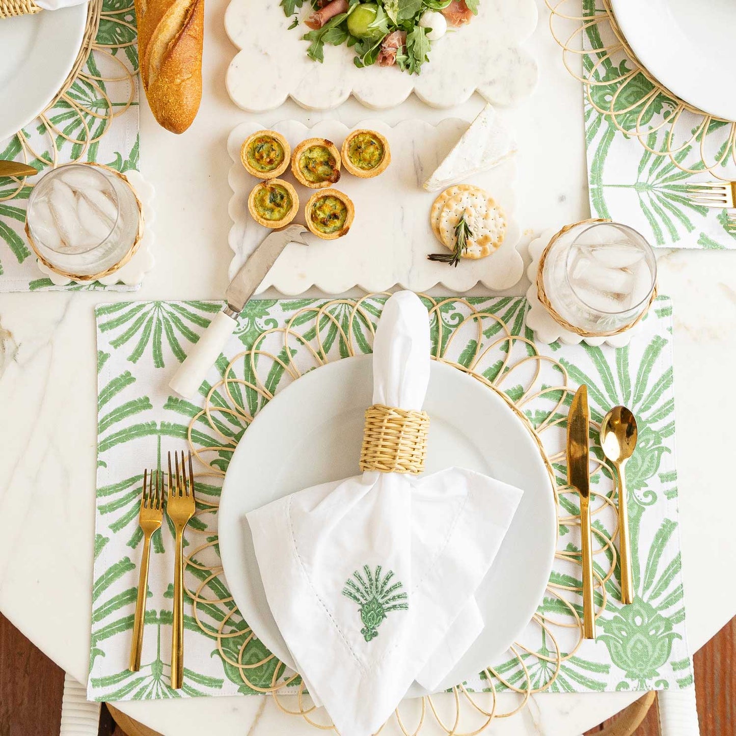 Frond of You Embroidered Napkin