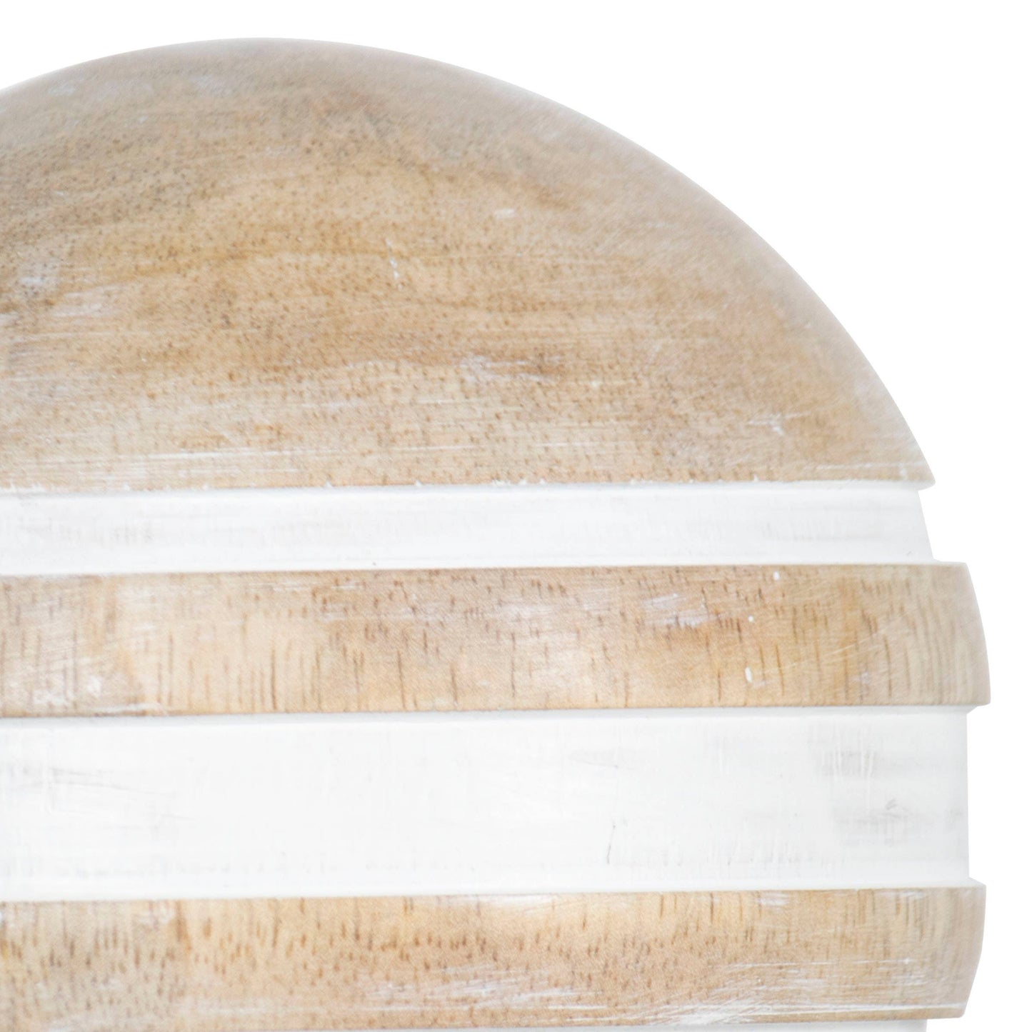Wood & White Deco Ball