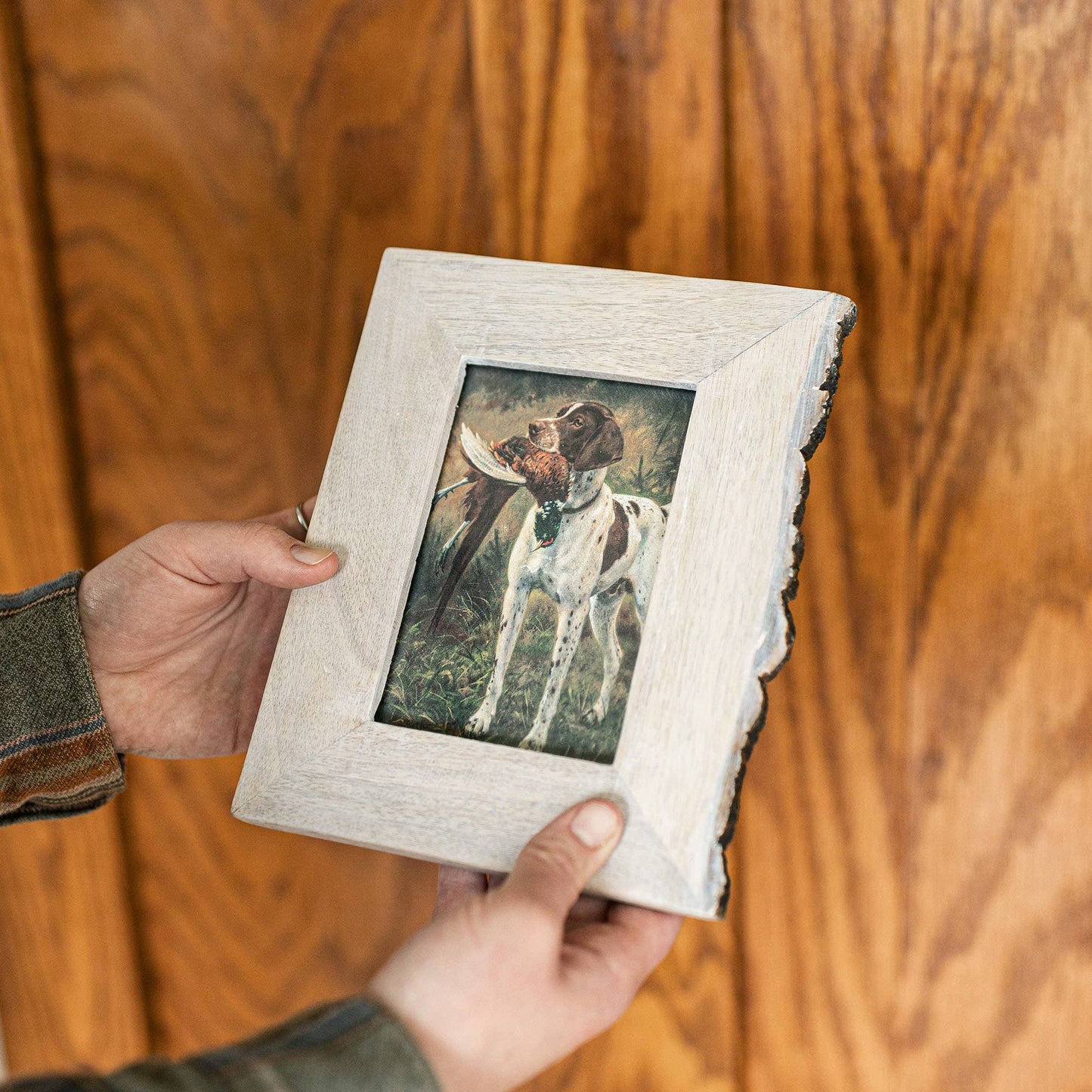 Silvered Wood Frame