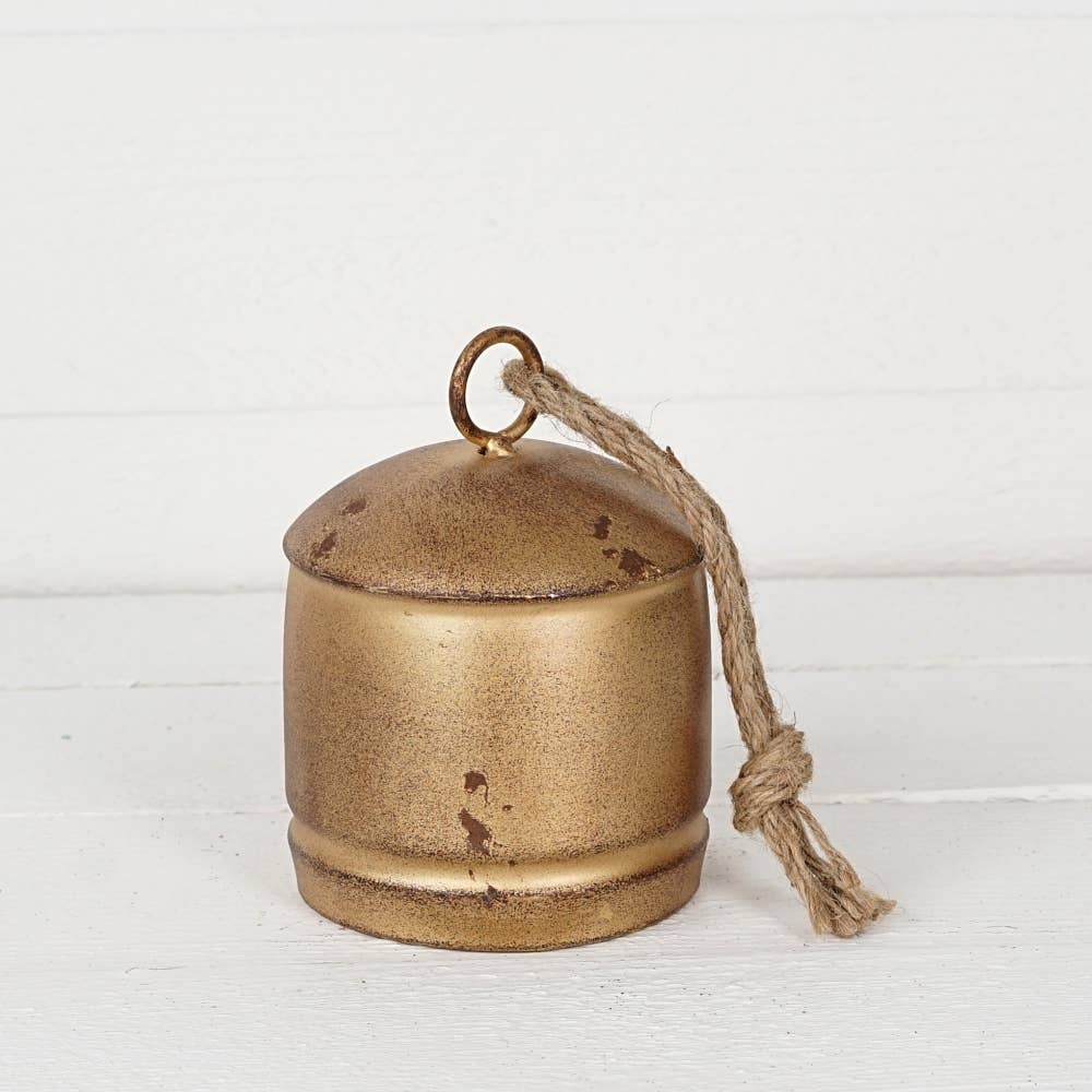 Vintage Silo Bell With Jute Loop