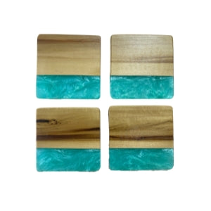 Handmade Wooden Resin Coasters