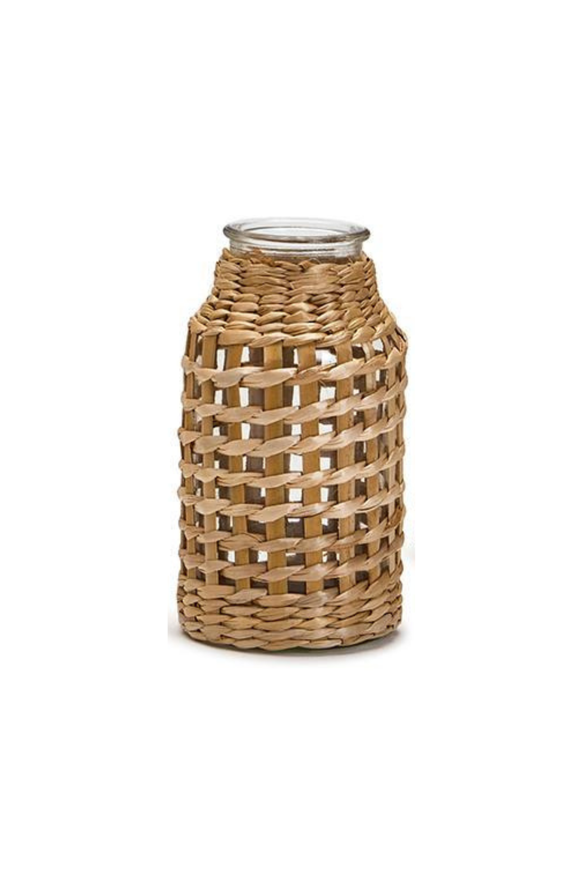 Hand-Woven Lattice Vase