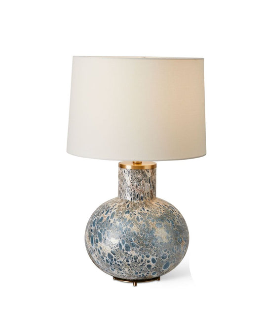 Maui volcanic glass table lamp