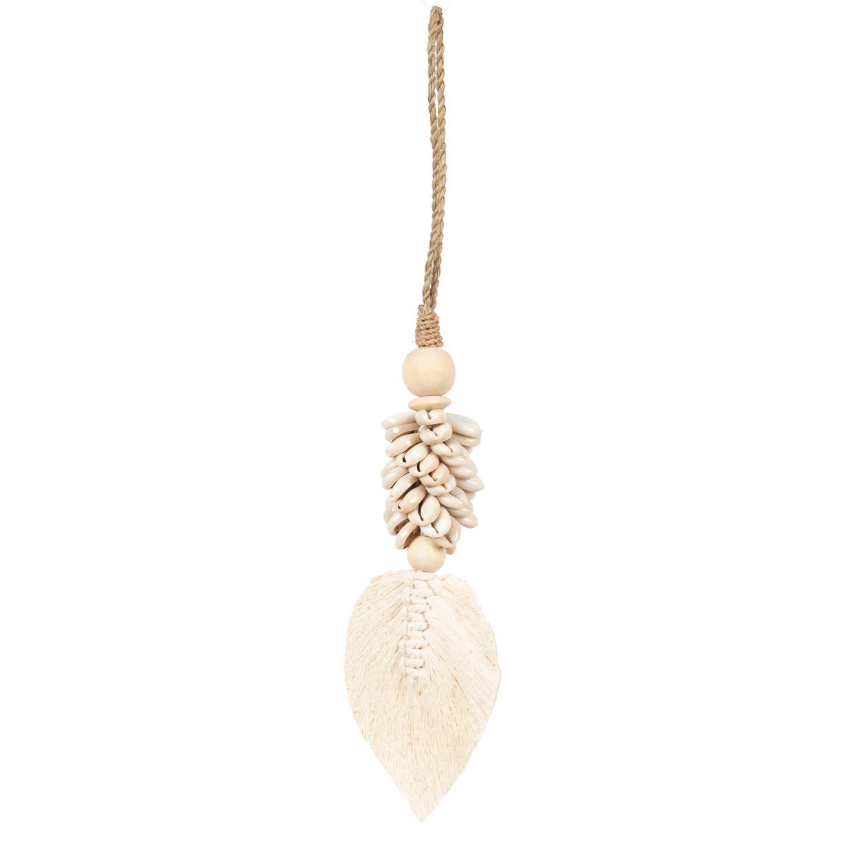 The Leaf & Shell Tassel - Natural