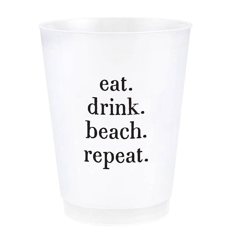 Frost Cups - Eat. Drink. Beach. Repeat.