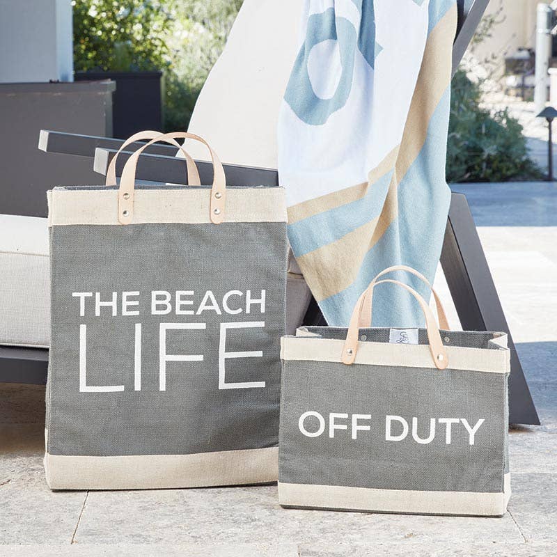 Grey Market Tote - Beach Life