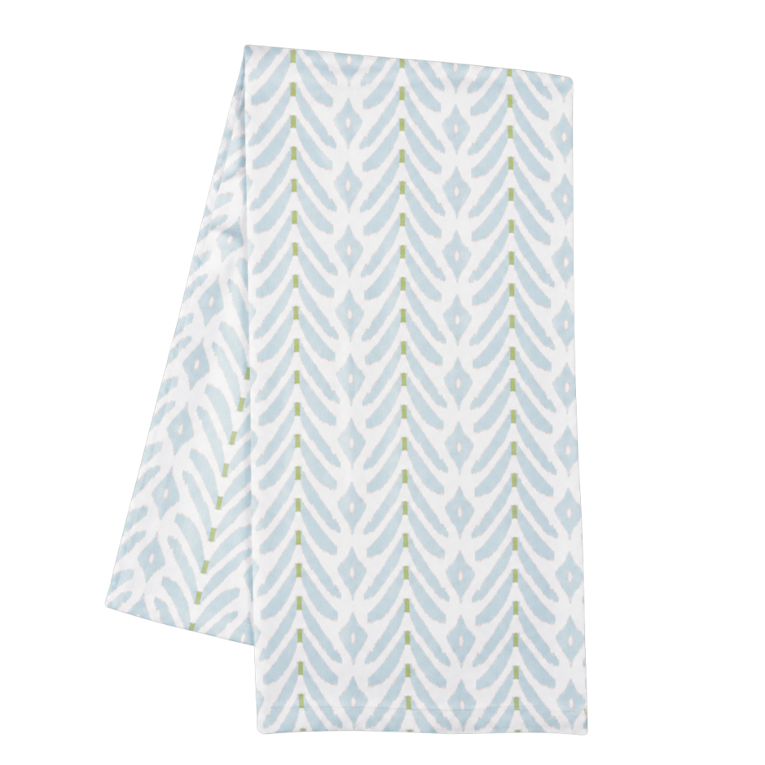Petite Frond Blue Tea Towel: One Size