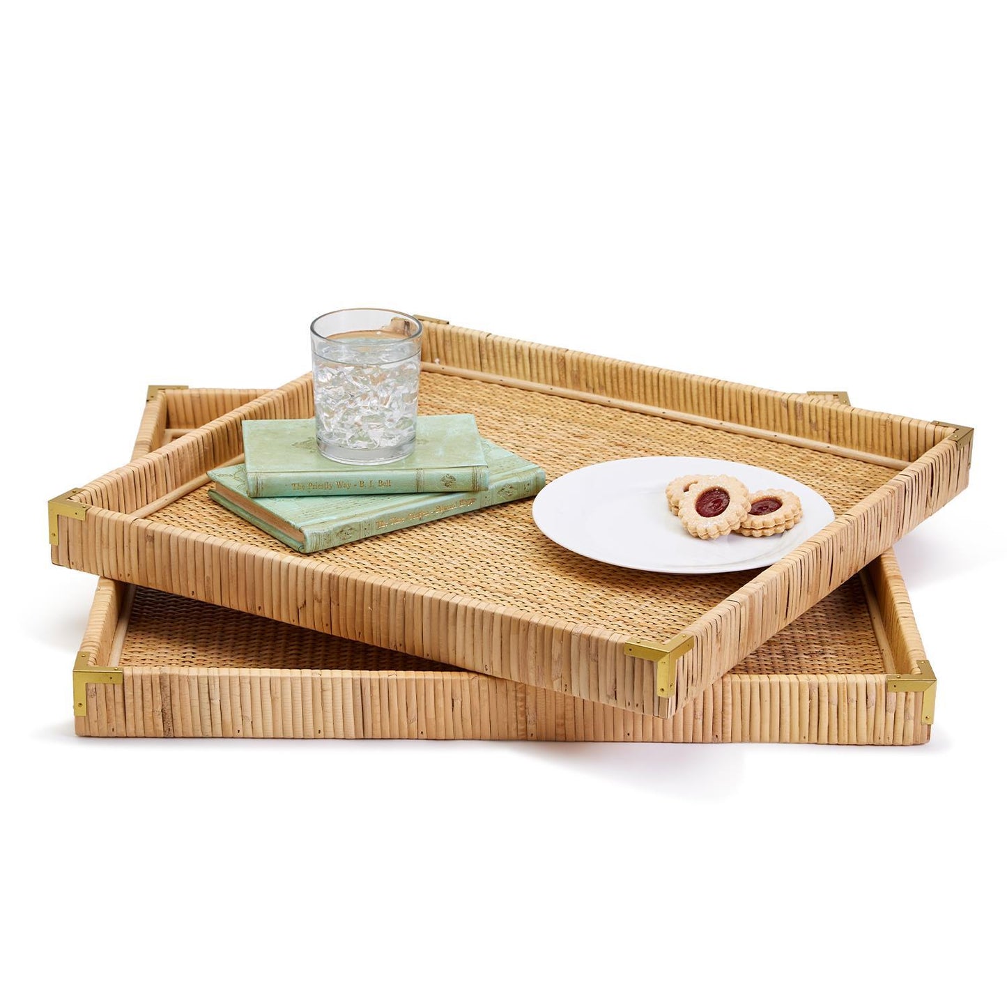 Oversized Rattan Trays - Square