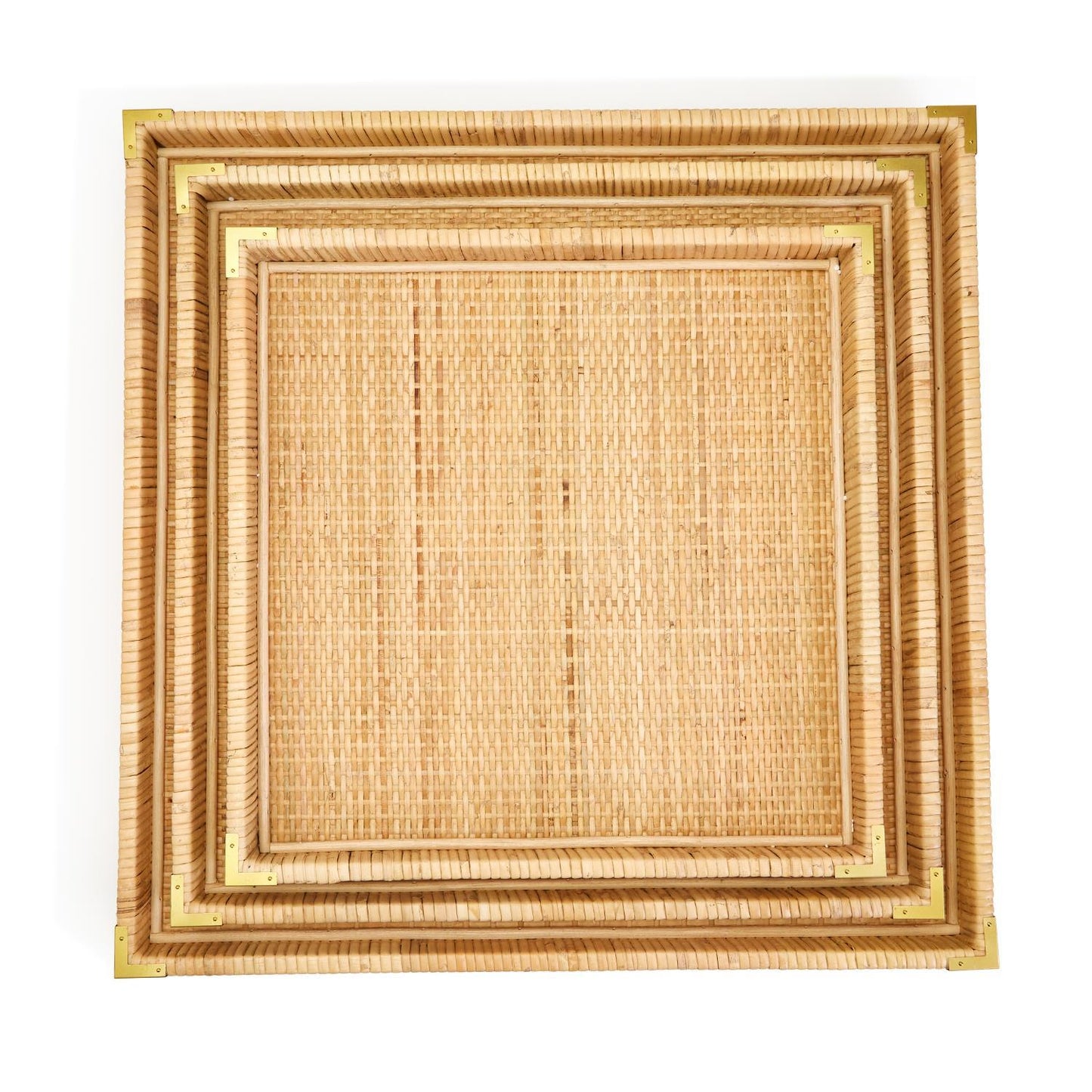 Oversized Rattan Trays - Square