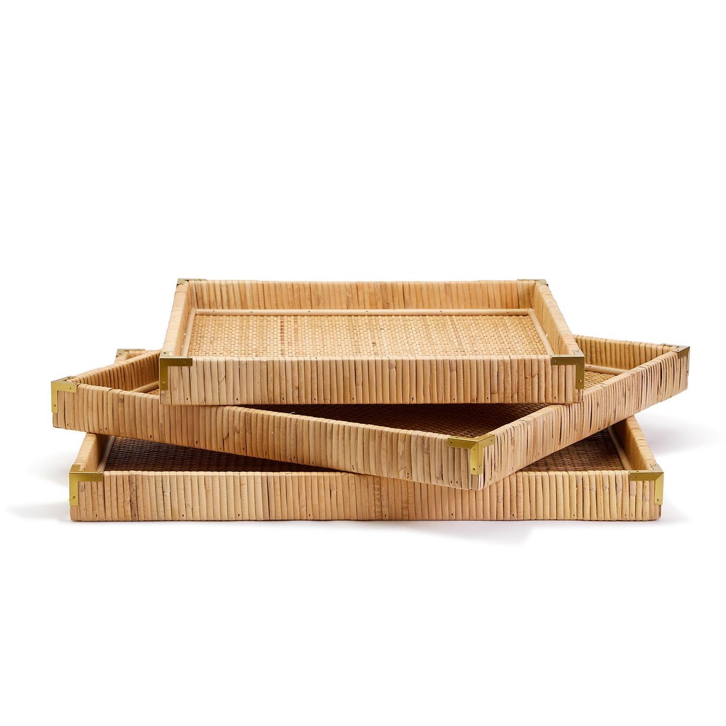 Oversized Rattan Trays - Square