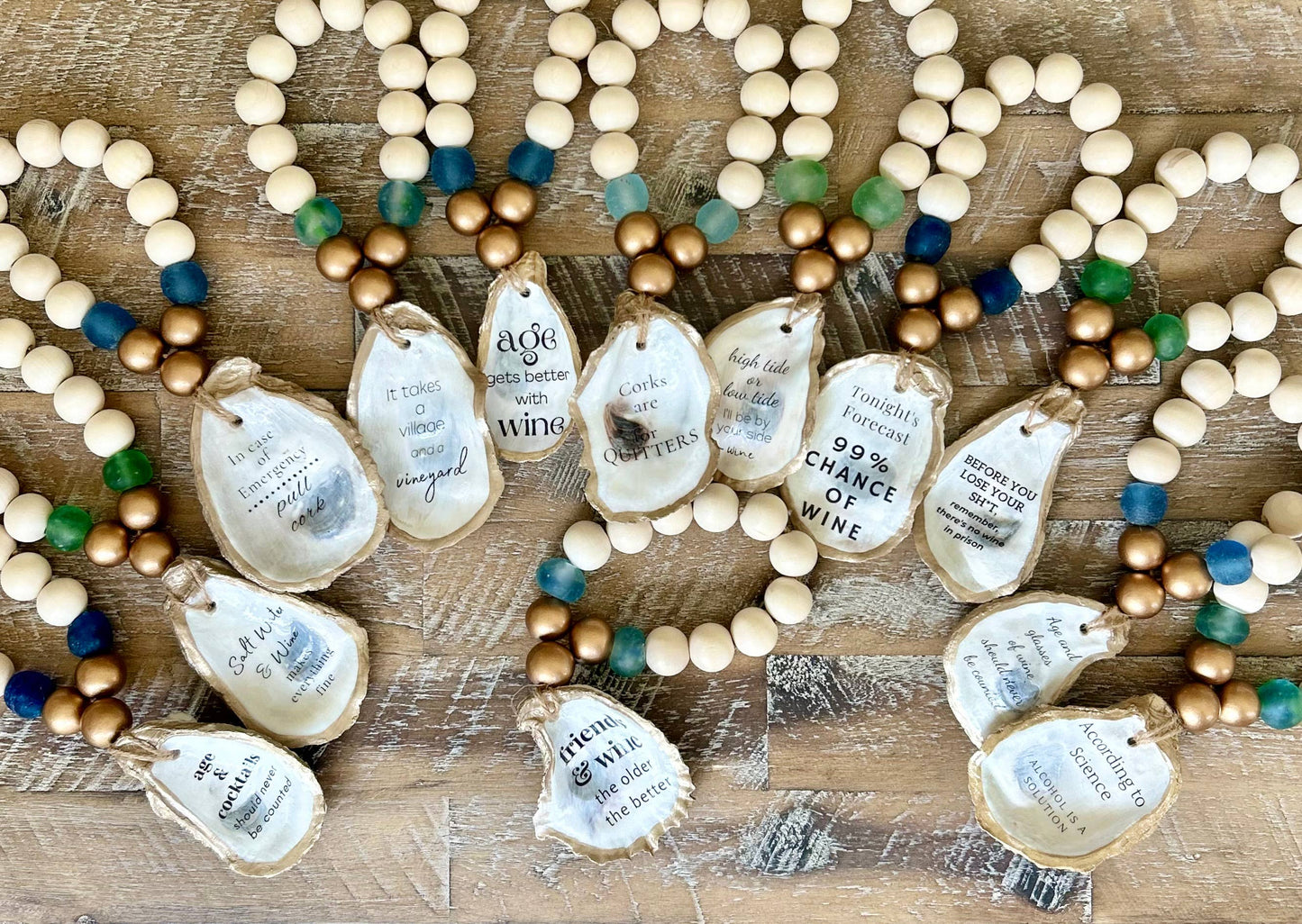 In Case of Emergency / Pull Cork - Beaded Bottle Charm