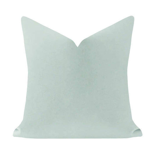 Robin's Egg Solid Velvet Pillow