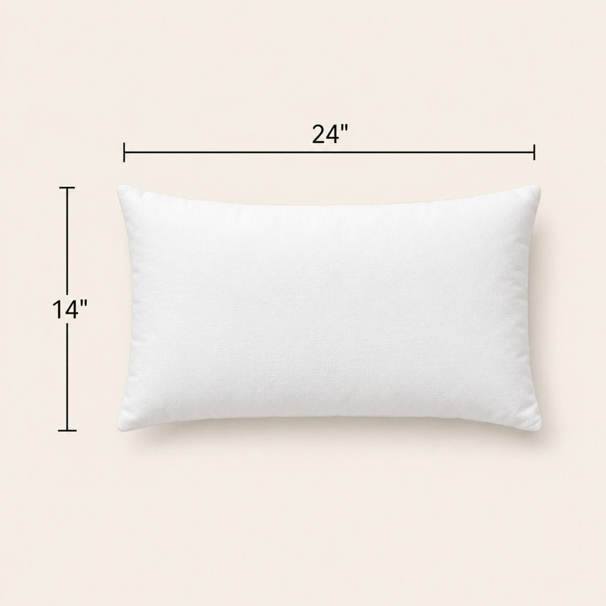 NEW!  Down Alternative Choppable Pillow Inserts: 14x24 - 24oz Case Pack 6