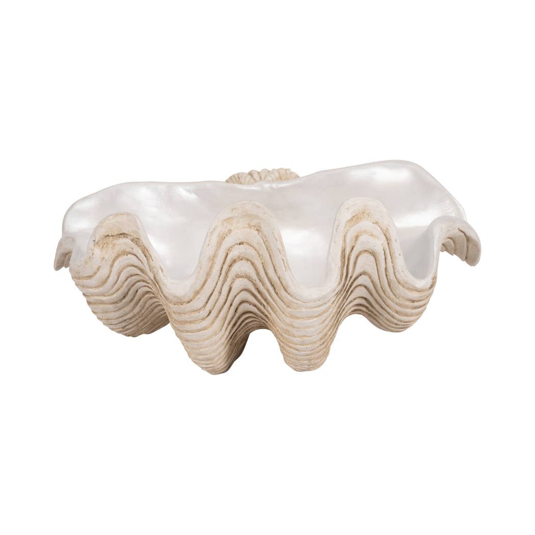 Large Pearl Clam Shell Bowl