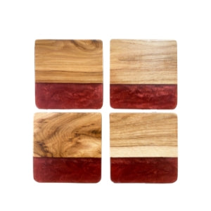 Handmade Wooden Resin Coasters