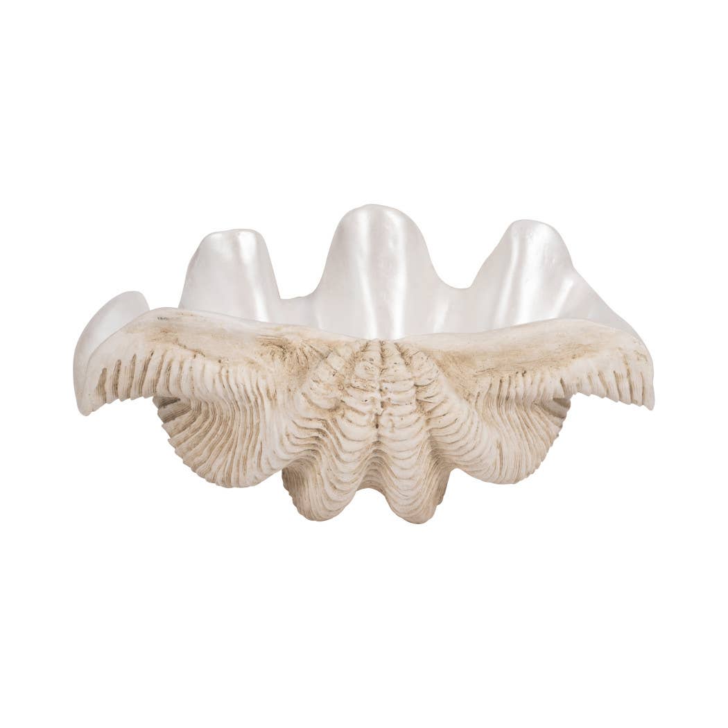 Large Pearl Clam Shell Bowl