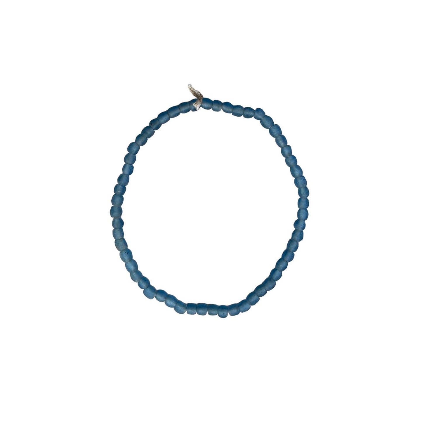Extra Small Recycled Glass Beads: Blue