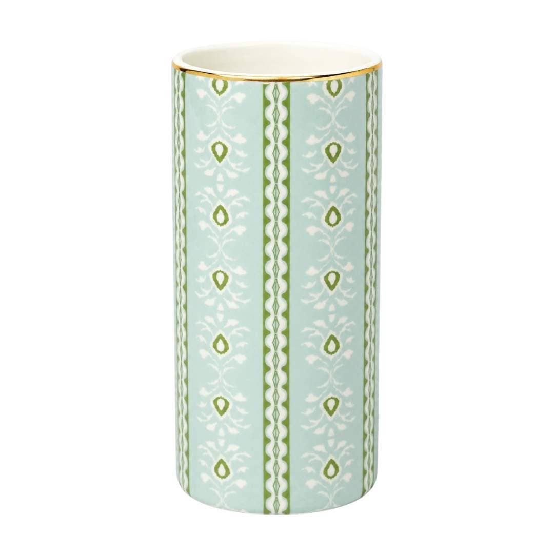 Rosemary Stripe Blue Vase: One Size