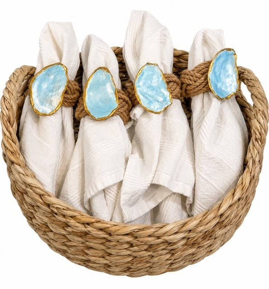 Handmade Pearl Oyster Napkin Rings