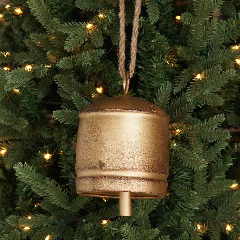 Vintage Silo Bell With Jute Loop