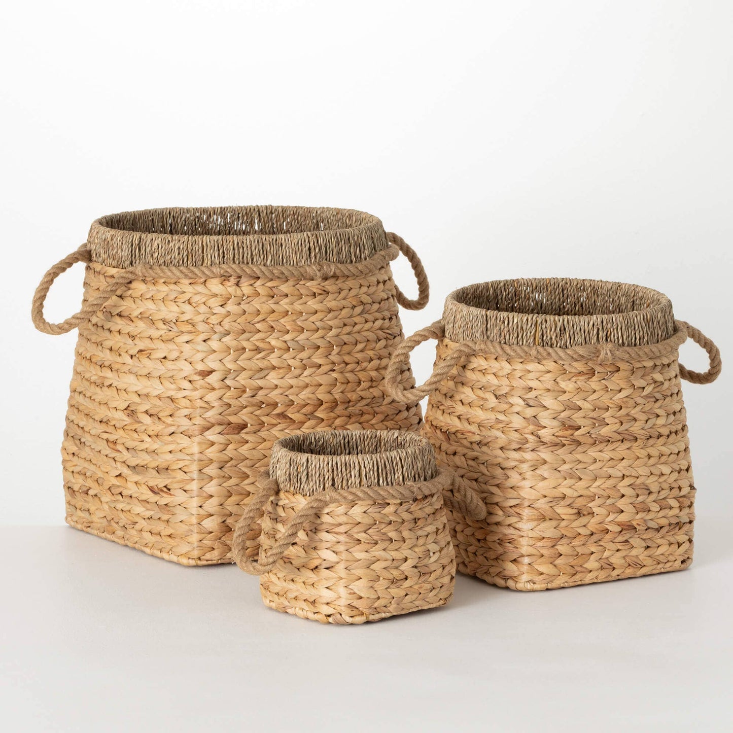 Boca basket with rope handle:  Large