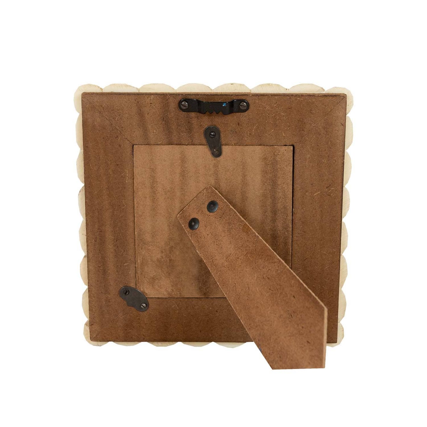 Scallop Picture Frame White Bone