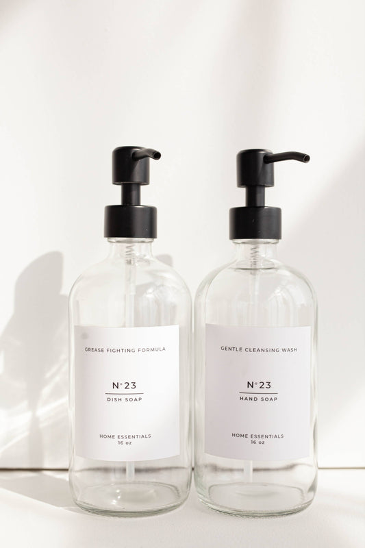 Clear Hand Soap Bottle Dispenser