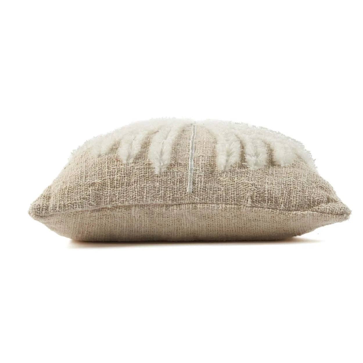 The Isla Palm Cushion Cover - Natural White