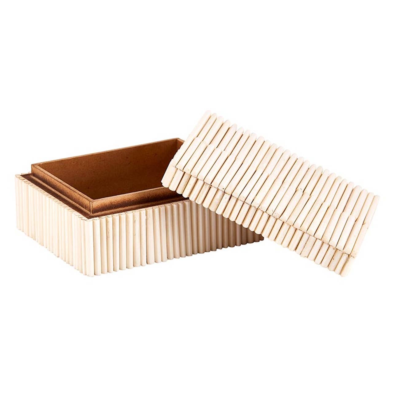 White Stripe Keepsake Box