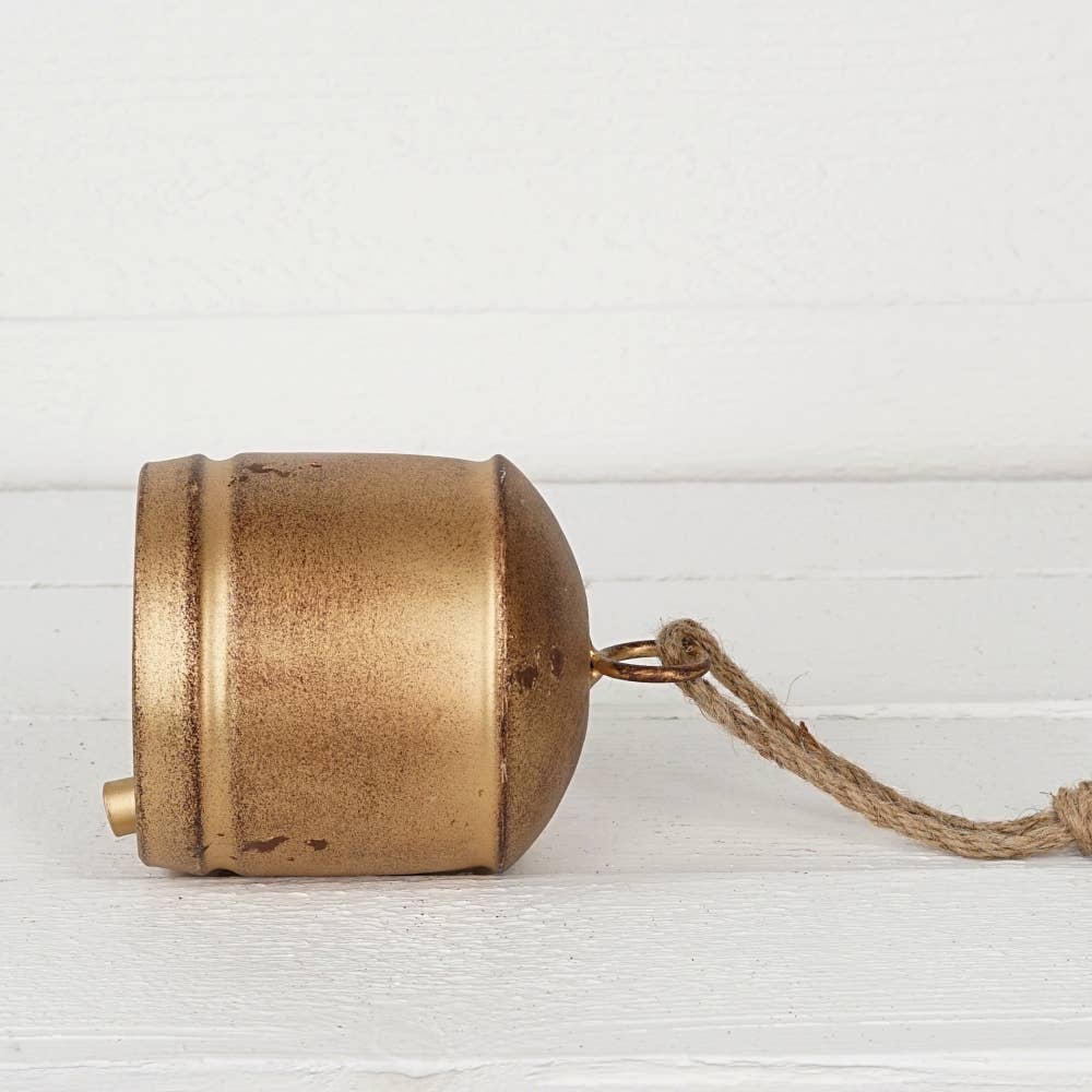 Vintage Silo Bell With Jute Loop