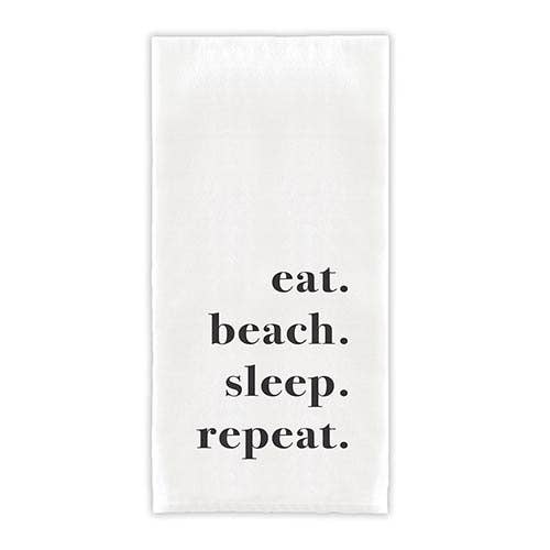 Face to Face Thirsty Boy Towel - Eat. Beach. Sleep. Repeat