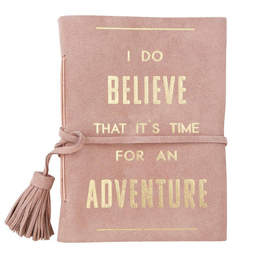 Suede Leather Notebook - Believe