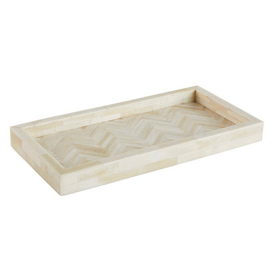 White Rectangular Tray - Large