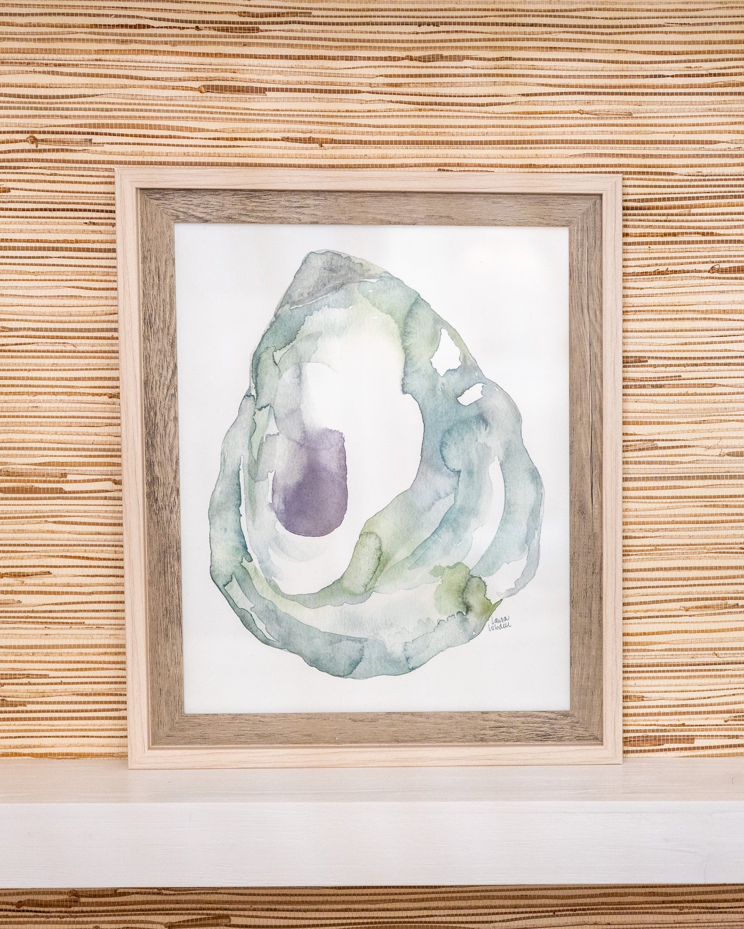 Framed Watercolor Oyster