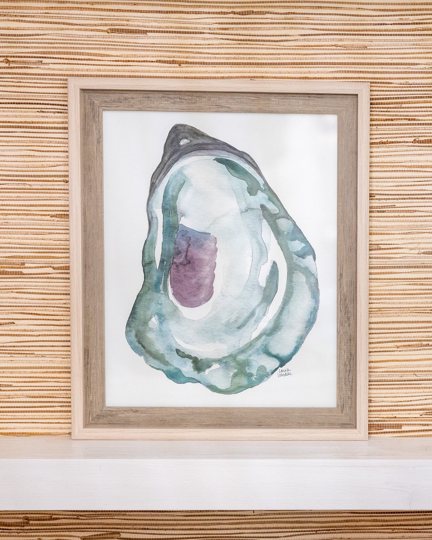 Framed Watercolor Oyster