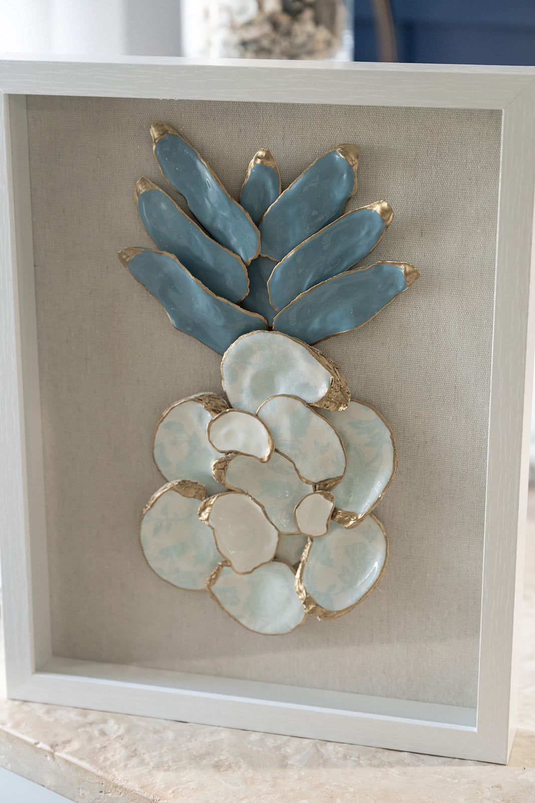 Palmetto Summer Shoreline Framed Pineapple