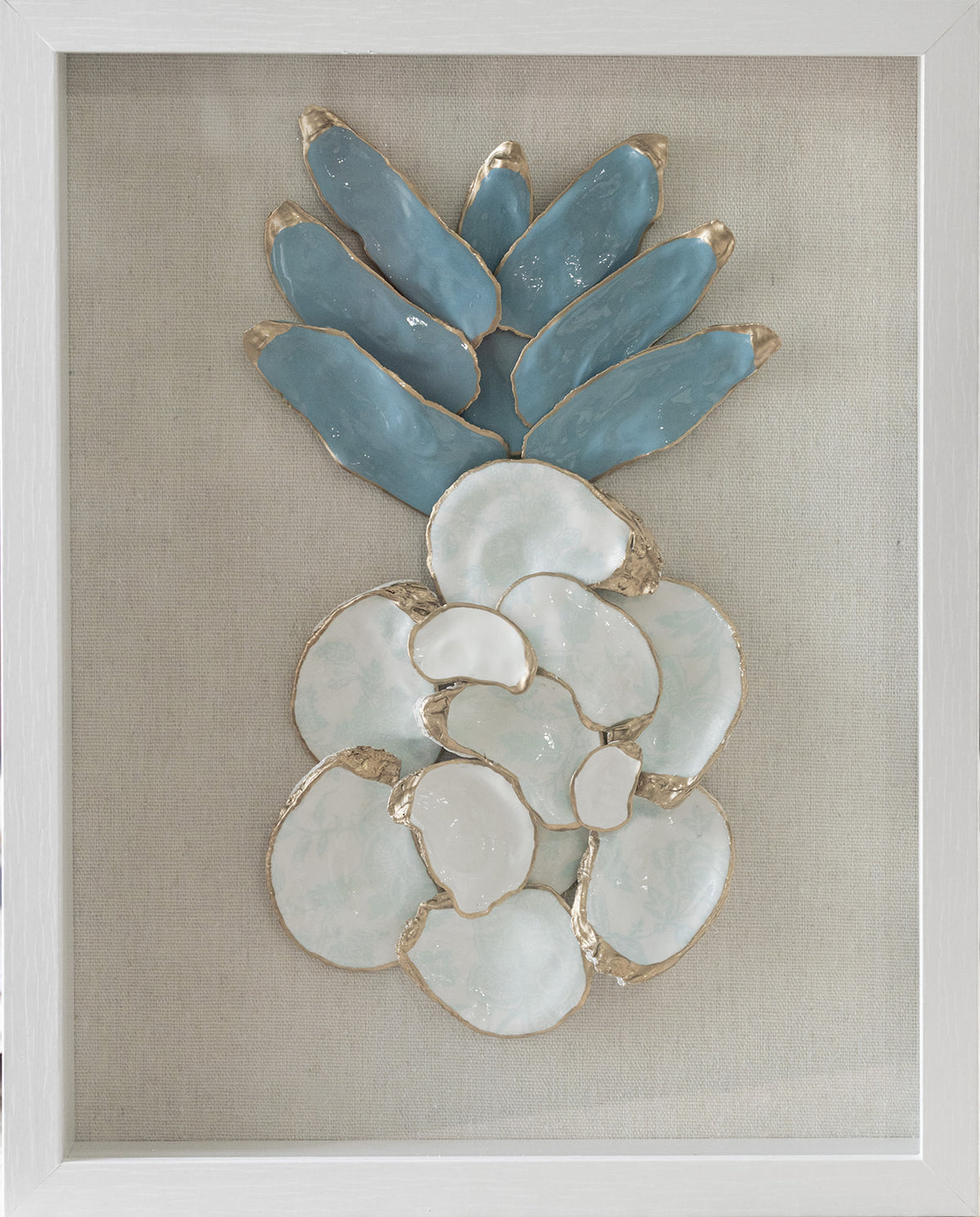 Palmetto Summer Shoreline Framed Pineapple